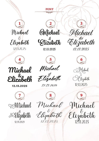 a bunch of different font and numbers on a sheet of paper