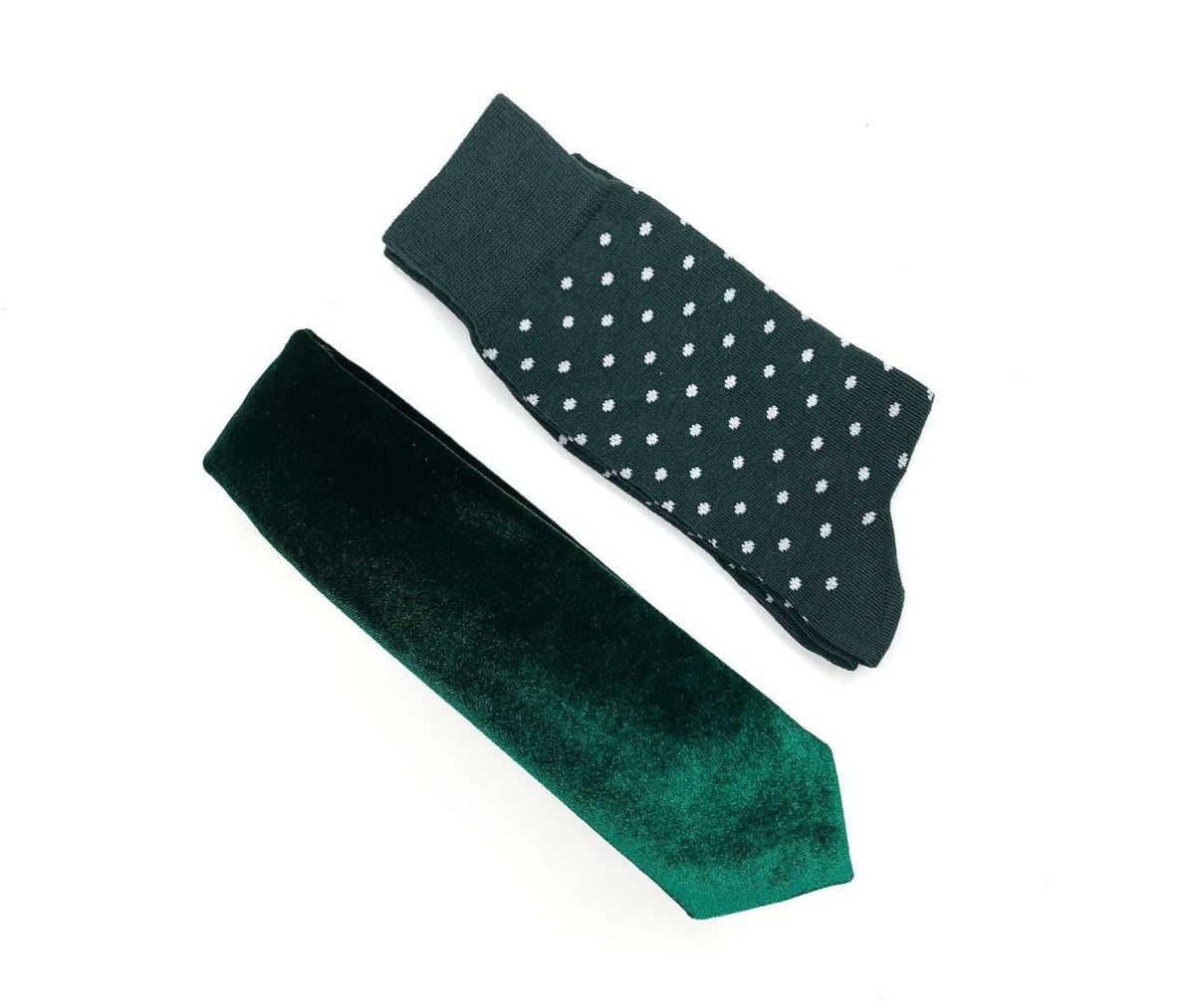 Emerald Polka Dot Socks: Party Green Cotton Blend (Size 7-12)