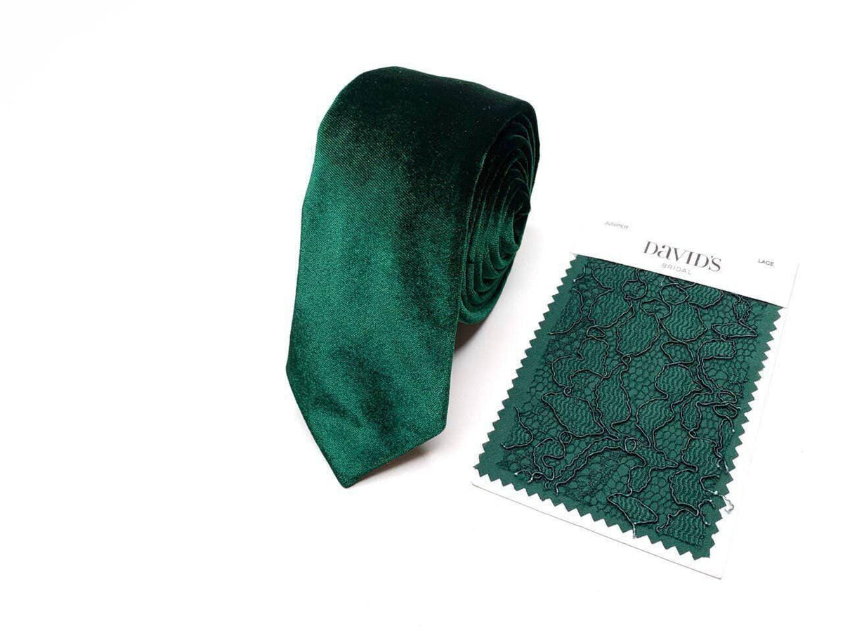Luxurious velvet necktie, tie for men and boys, stylish look, party outfit