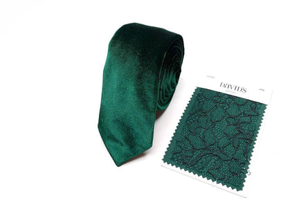 Luxurious velvet necktie, tie for men and boys, stylish look, party outfit