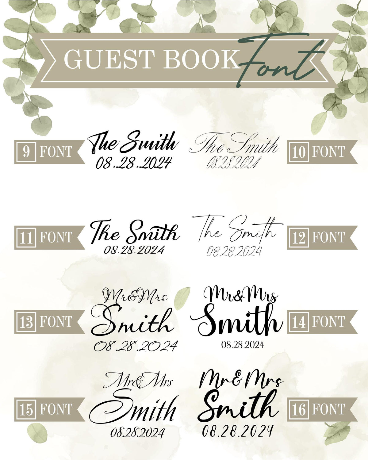 a bunch of different font and numbers on a white background