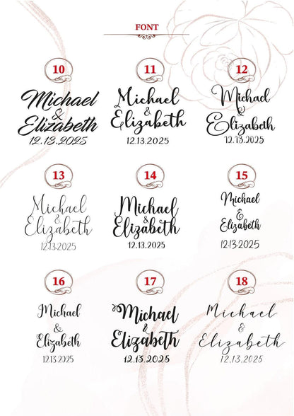 a bunch of different font and numbers on a sheet of paper