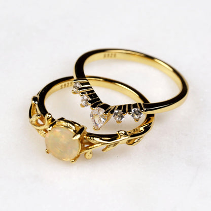 a couple of rings sitting on top of each other
