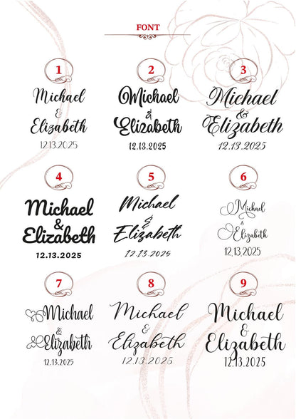 a bunch of different font and numbers on a sheet of paper