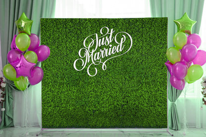 Green Grass Wedding Backdrop: Boxwood Hedge Panel (20"x20")