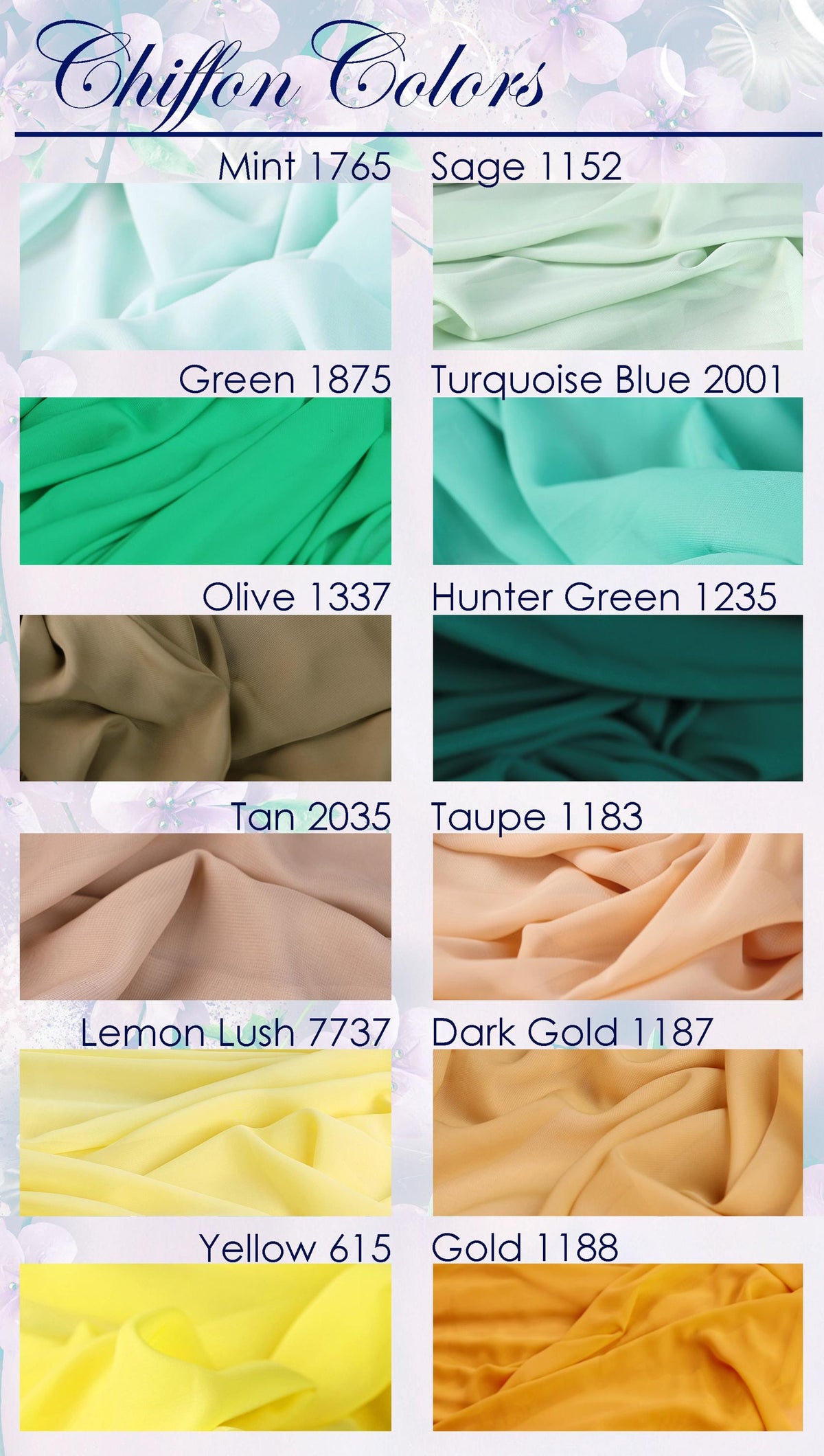 Chiffon Colors