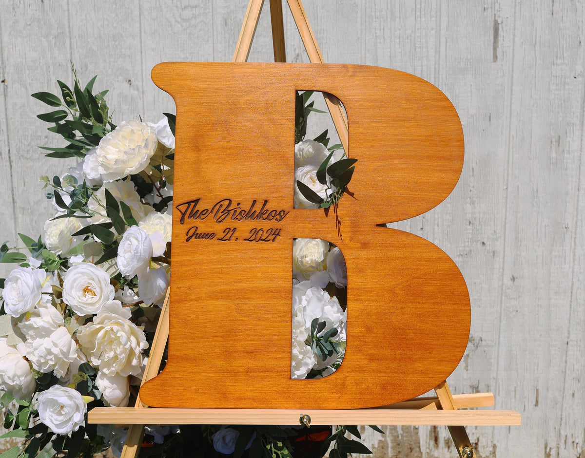 Personalized Letter Guest Book: Rustic Wedding Alternative