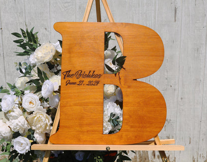 Personalized Letter Guest Book: Rustic Wedding Alternative