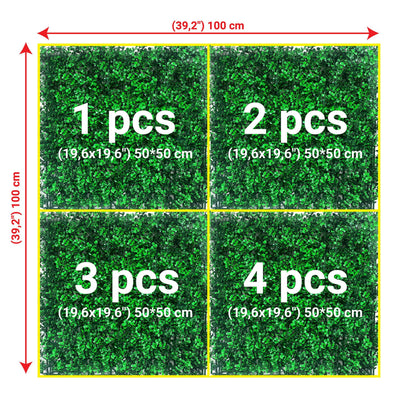 Green Plant Wall Panels: Wedding Backdrop Greenery, Artificial Hedge Decor