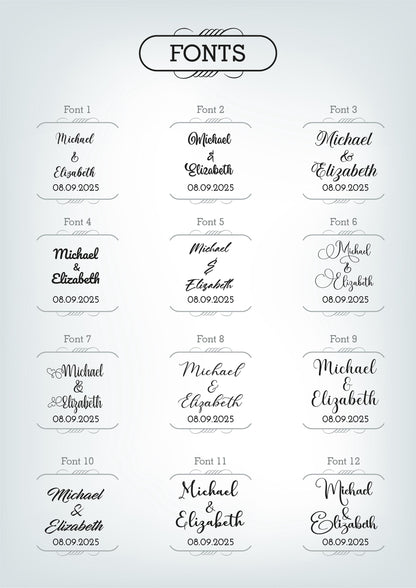 a set of calligraphy font and numbers