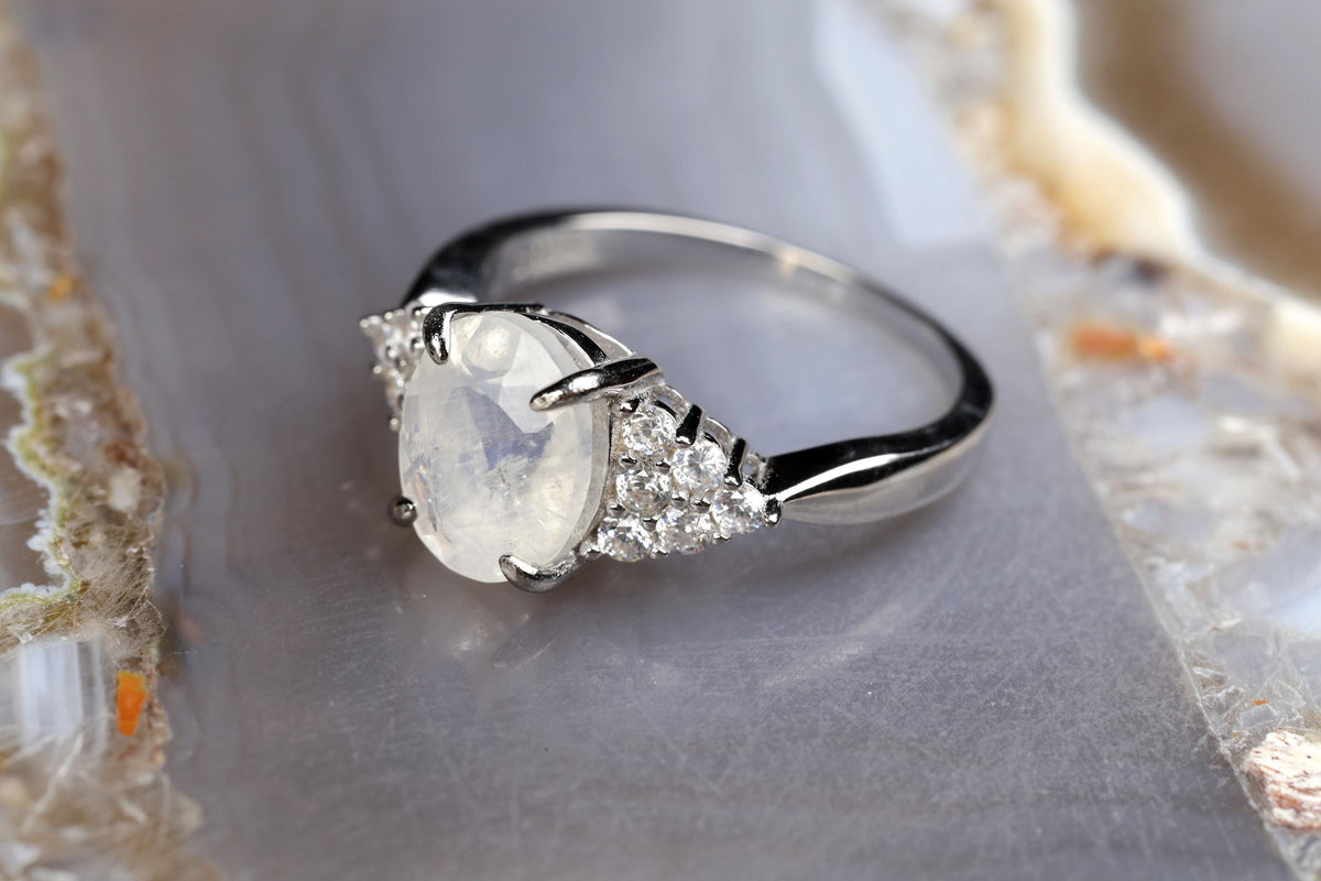 a close up of a ring on a table