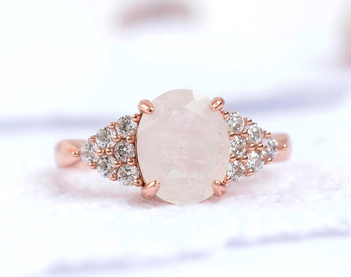 a close up of a ring with a large stone
