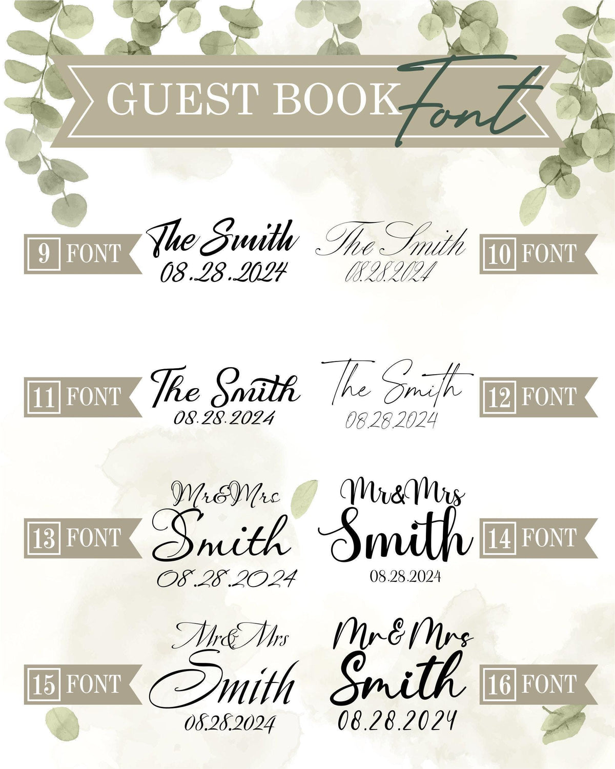 a bunch of different font and numbers on a white background