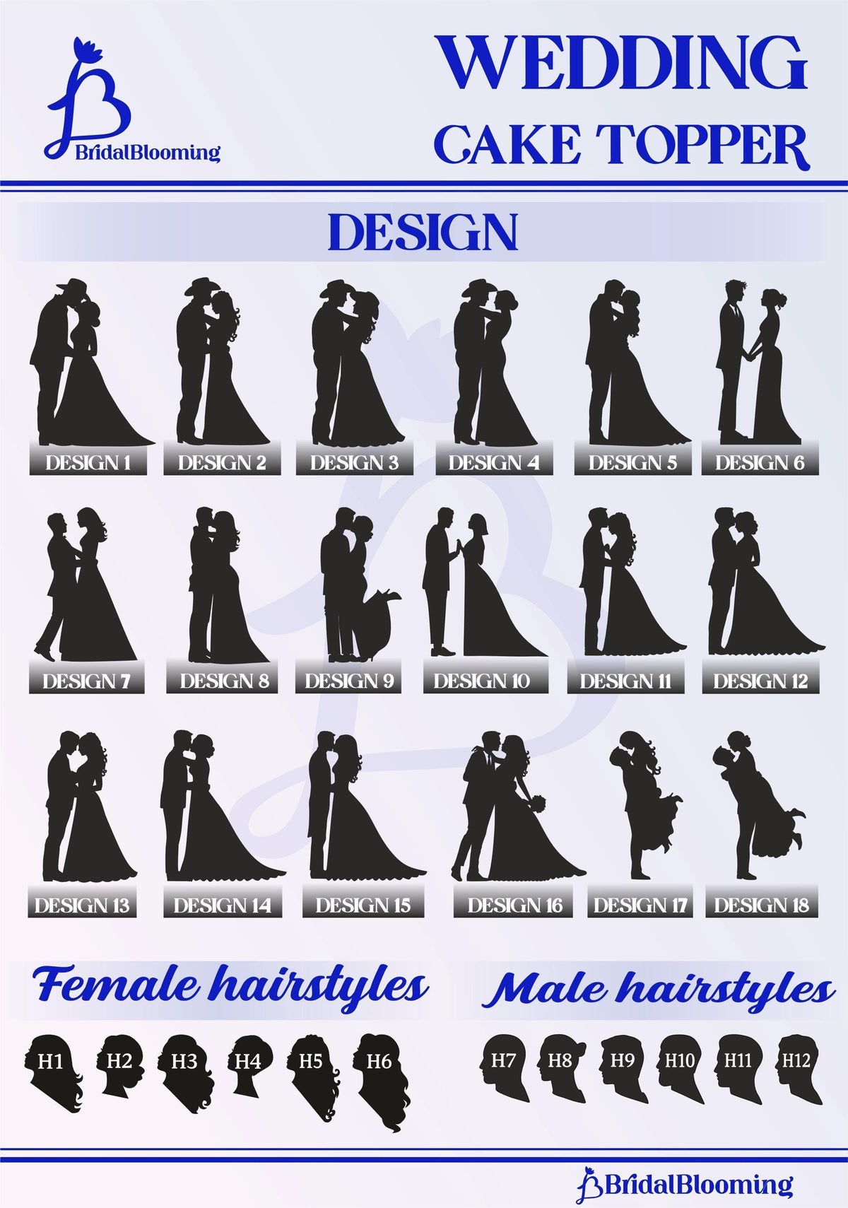 a wedding cake topper with silhouettes of a bride and groom