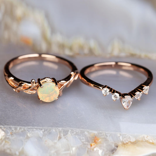 a couple of rings sitting on top of a table