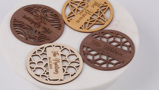 Wooden Coaster: Custom Logo Drink Coasters, Bulk Order