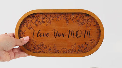 Wooden Ring Dish: Personalized Wedding Keepsake