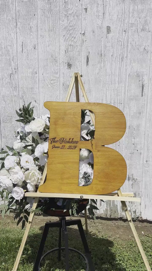 Personalized Letter Guest Book: Rustic Wedding Alternative