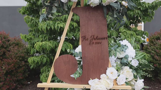 Personalized Wooden Letter Wedding Guest Book Alternative